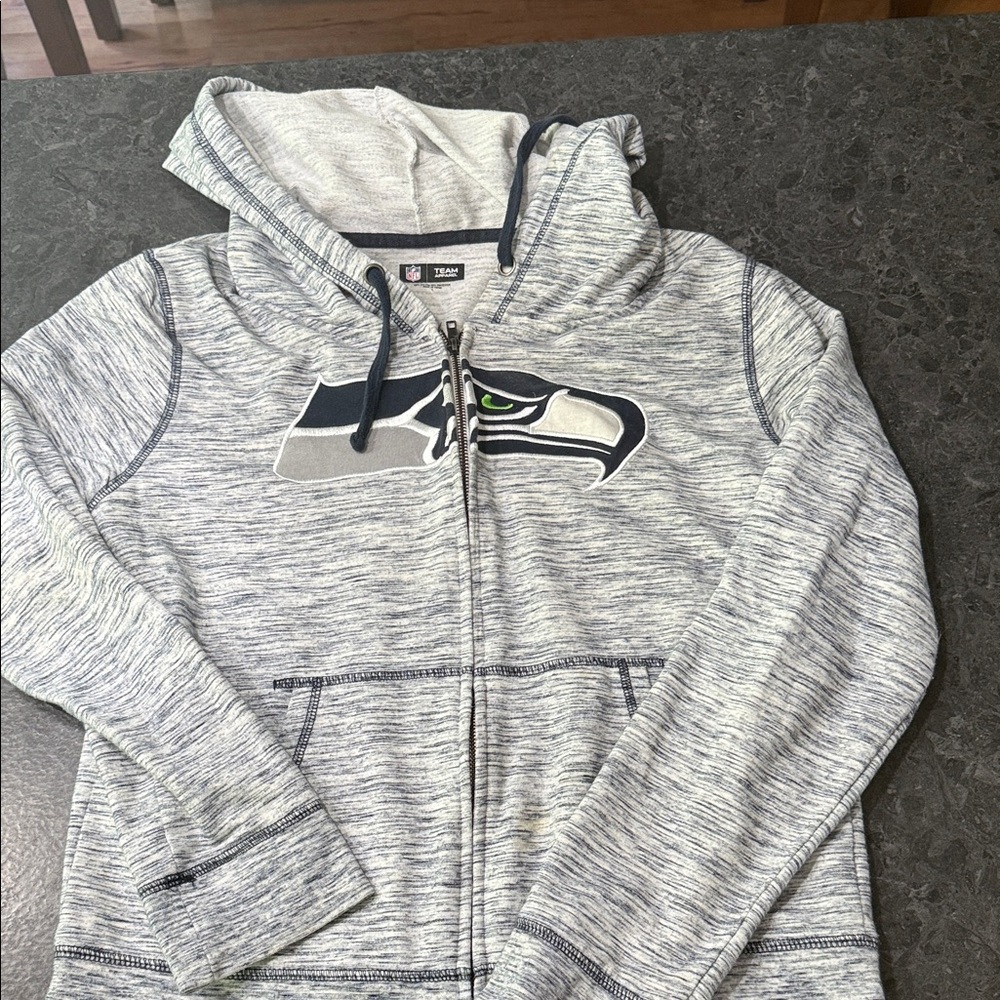 NFL Team Apparel Gray and Black Hoodie